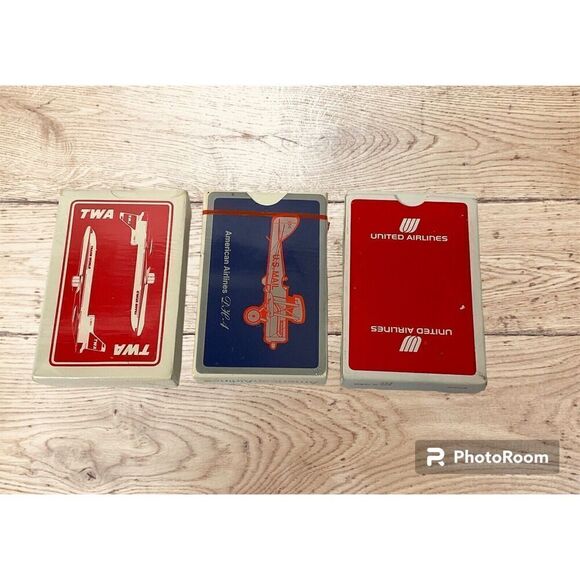 Vintage Airline Playing Cards New Sealed TWA United American‎ - Picture 1 of 9